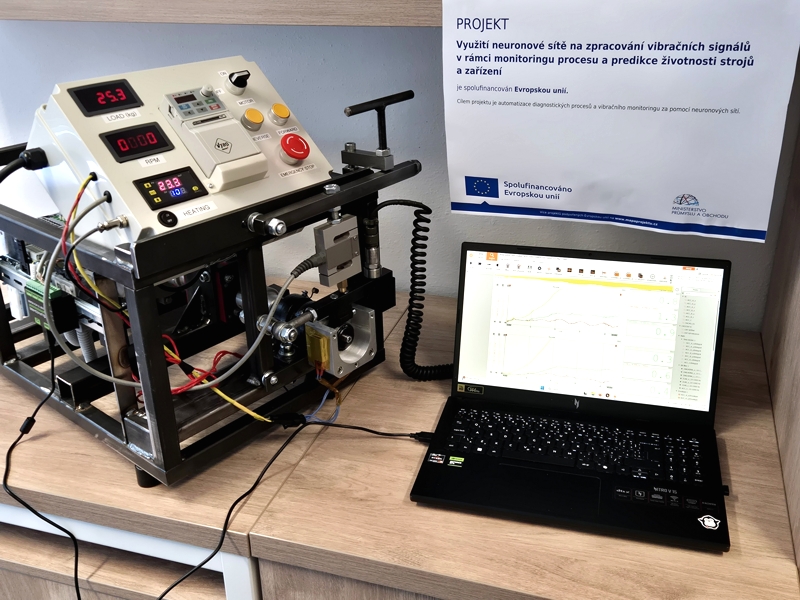 Měření poruch ložisek s využitím neuronových sítí