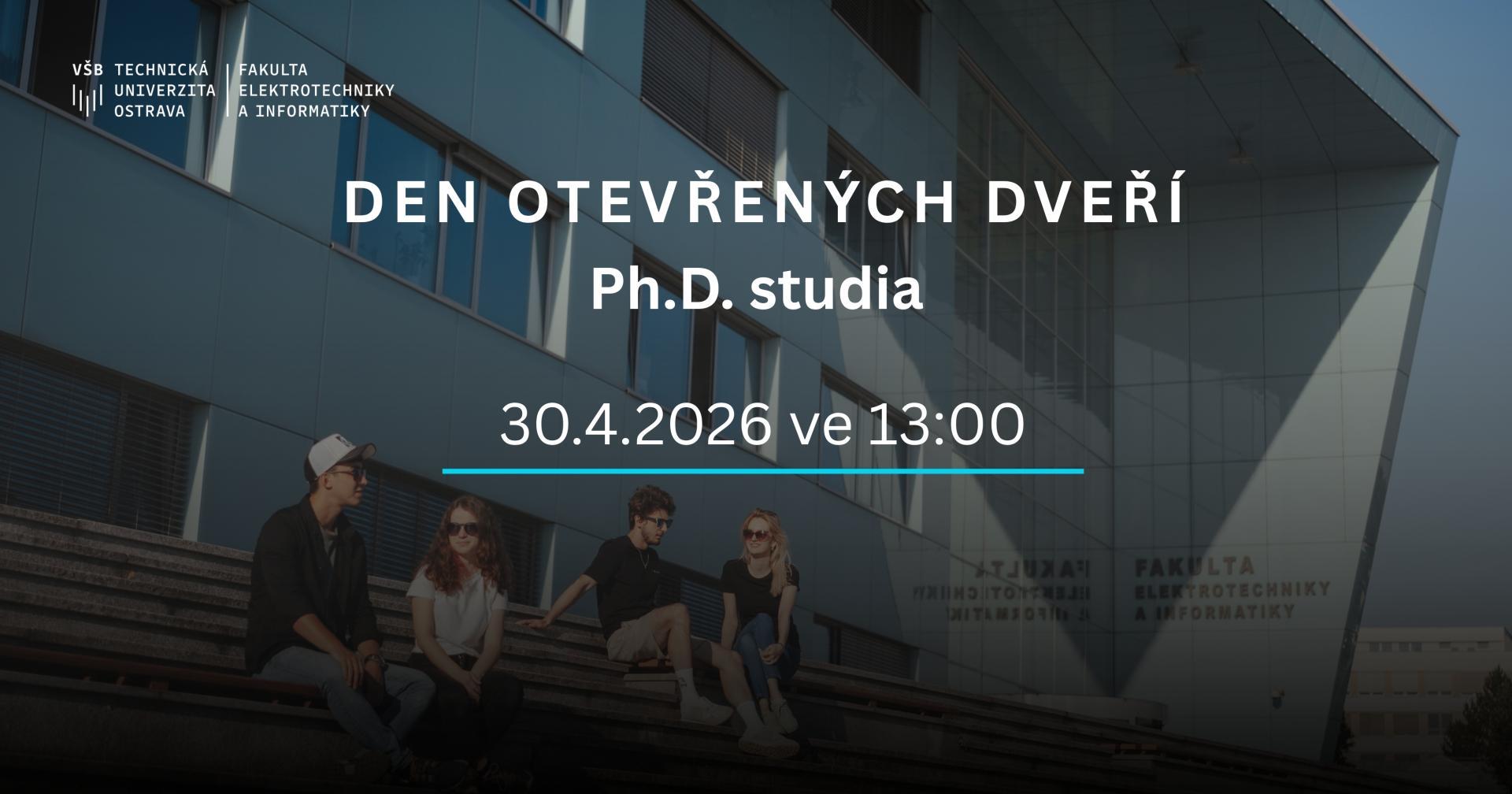Den otevřených dveří Ph.D. studia
