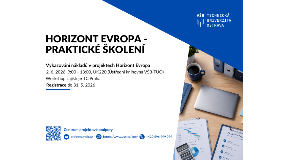 Vykazování nákladů v projektech Horizont Evropa