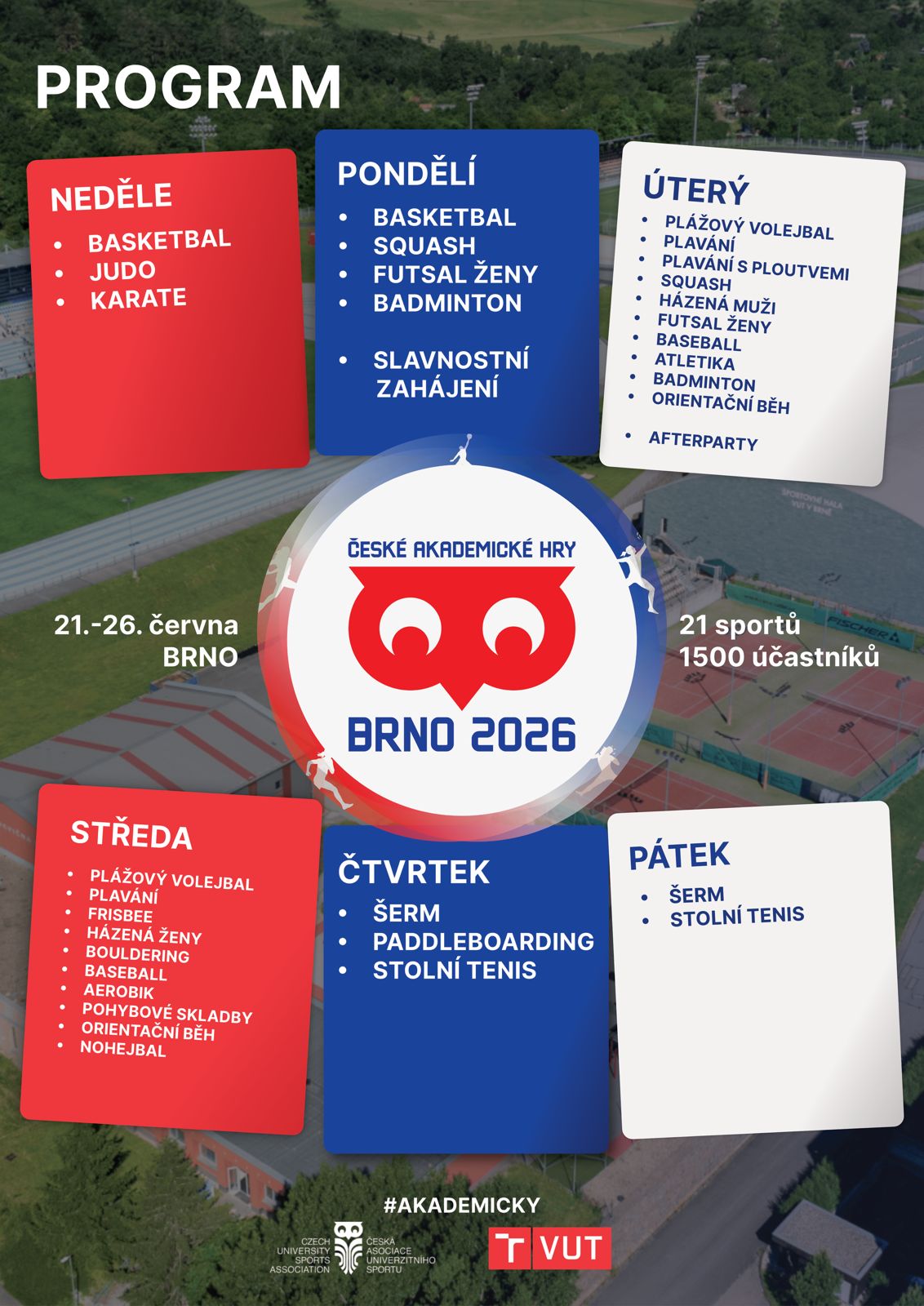 Hledáme reprezentanty VŠB-TUO na České akademické hry 2026 do Brna