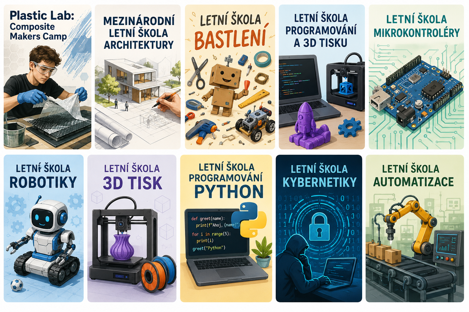 Letní školy VŠB-TUO 2026: prázdniny s robotikou, Pythonem a 3D tiskem