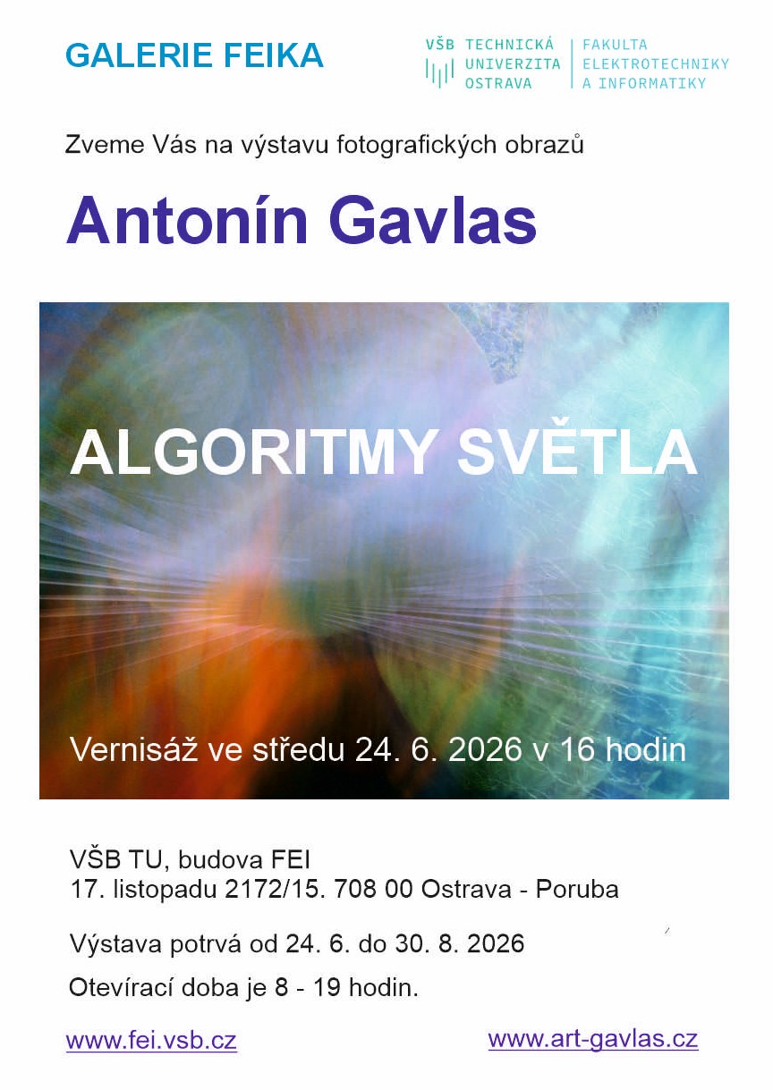 Výstava Antonína Gavlase: Algoritmy světla 