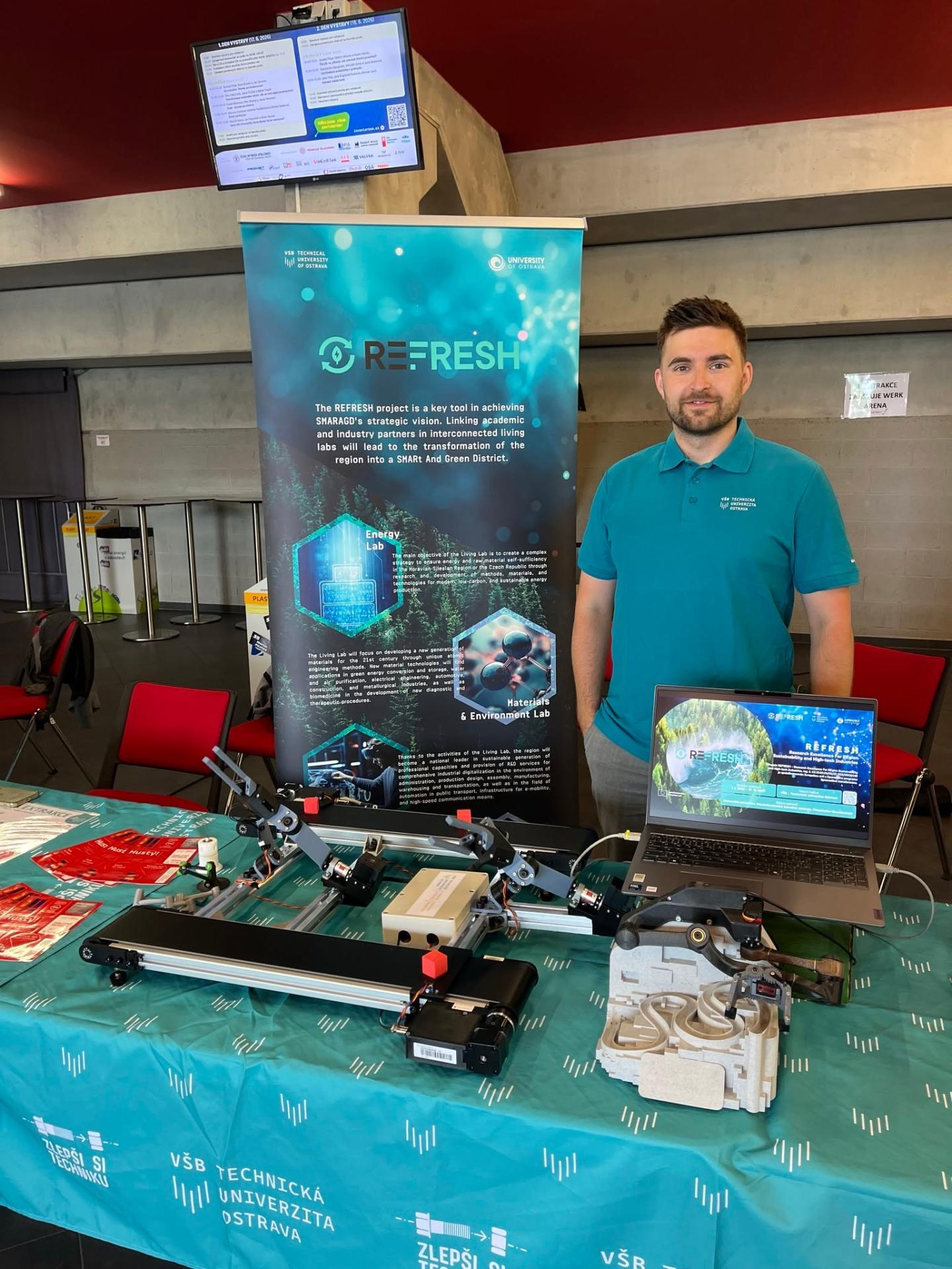Reprezentace projektu REFRESH na festivalu INVENT ARENA 2026 v Třinci
