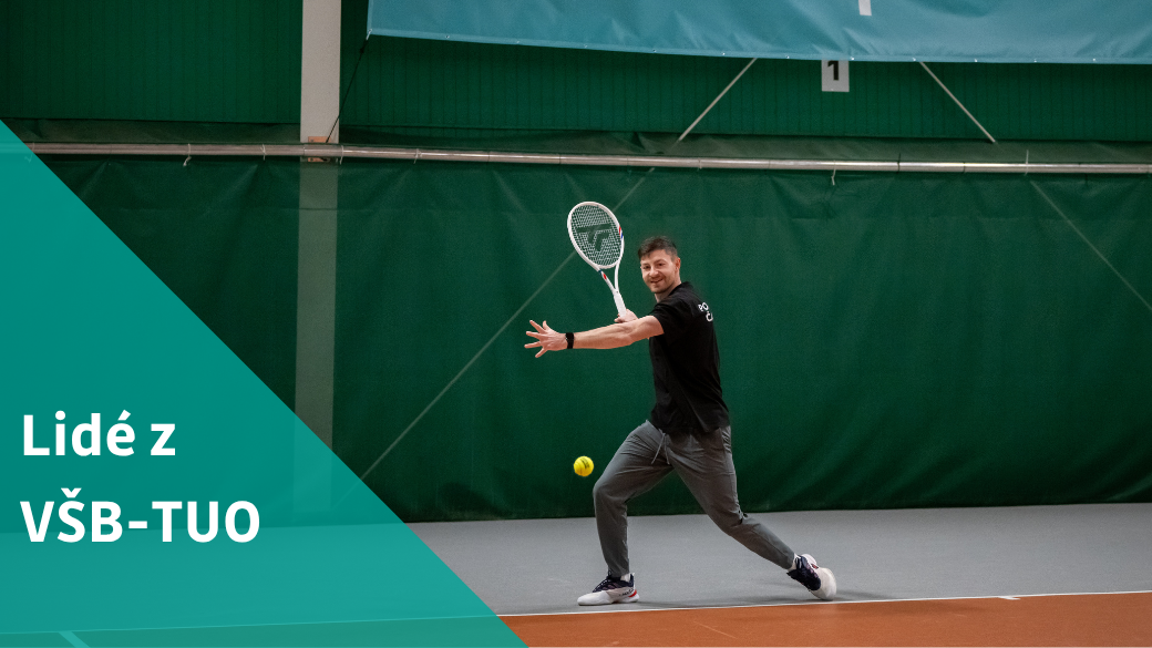 Z kurtů Rafa Nadal Academy na VŠB-TUO. Tenis učí disciplíně i radosti z cesty říká Lukáš Havránek