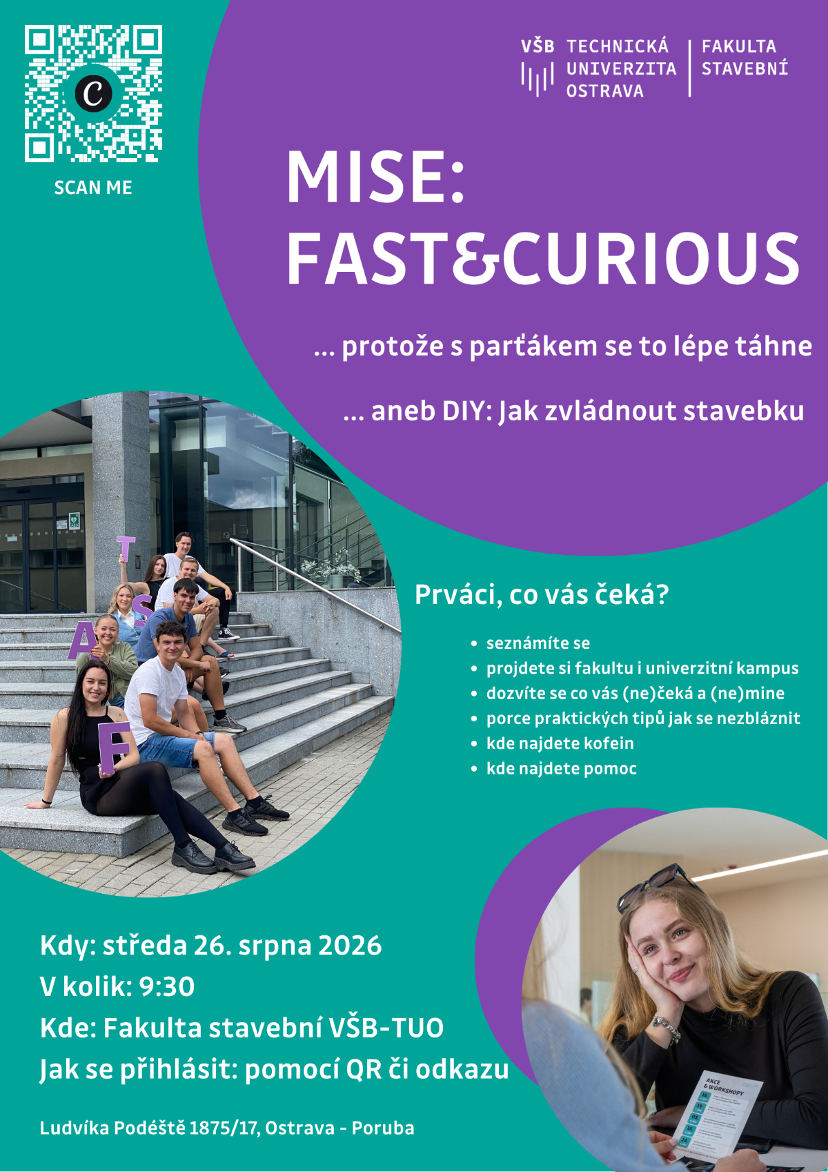 FAST&CURIOUS - Infoschůzka pro prváky