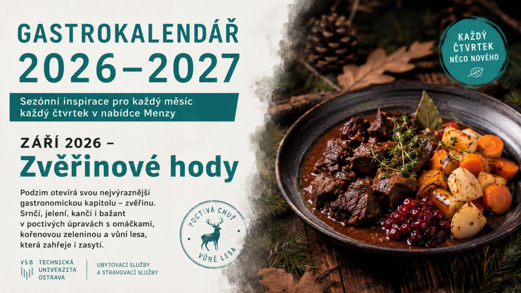 GASTROKALENDÁŘ 2026–2027: Září ve znamení zvěřinových hodů