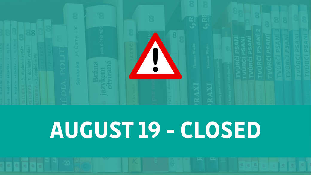 The Library Will Be Closed on August 19