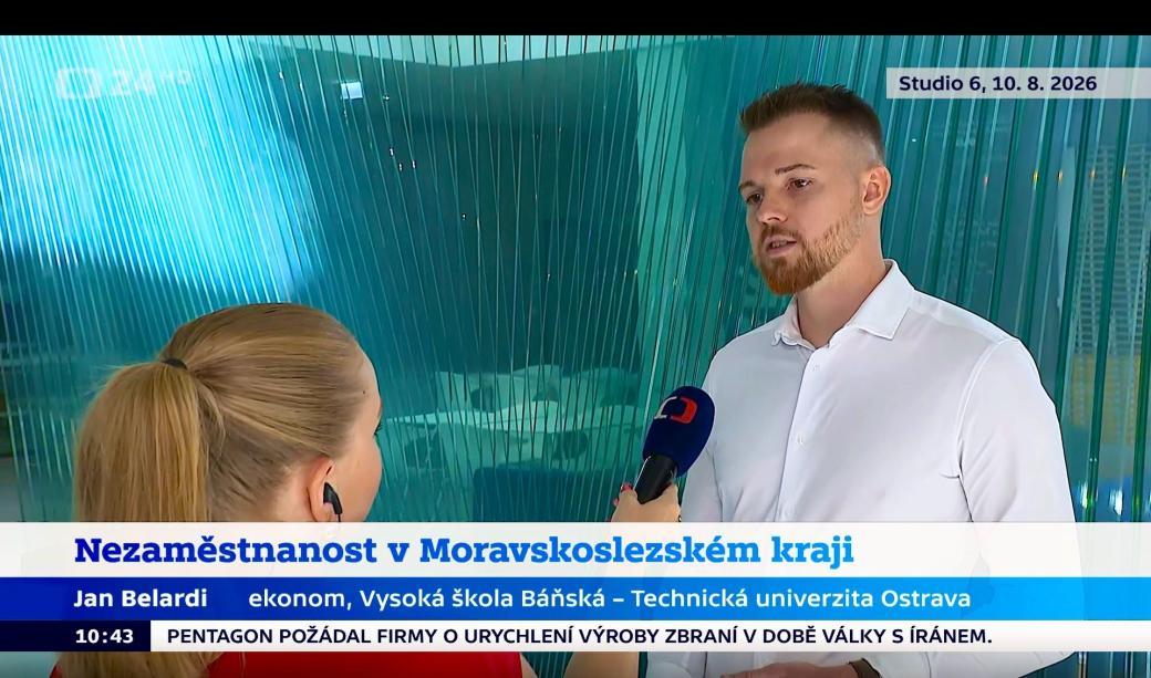 Rozhovor na ČT24 s odborníkem z EKF