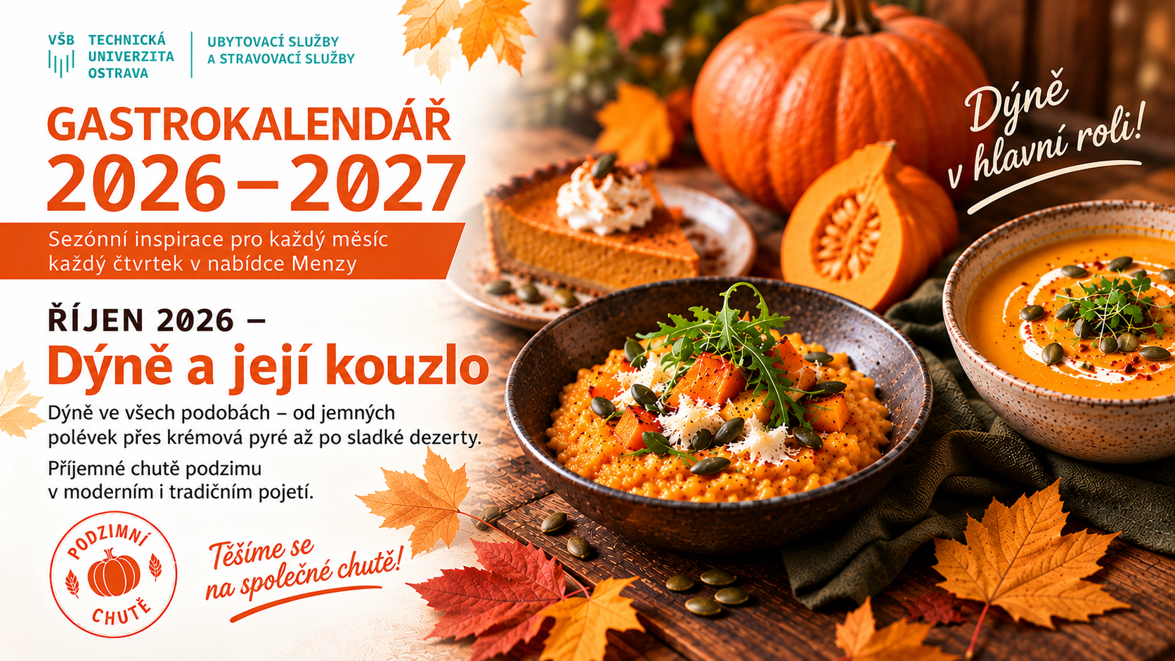 GASTROKALENDÁŘ 2026–2027: October – The Magic of Pumpkin