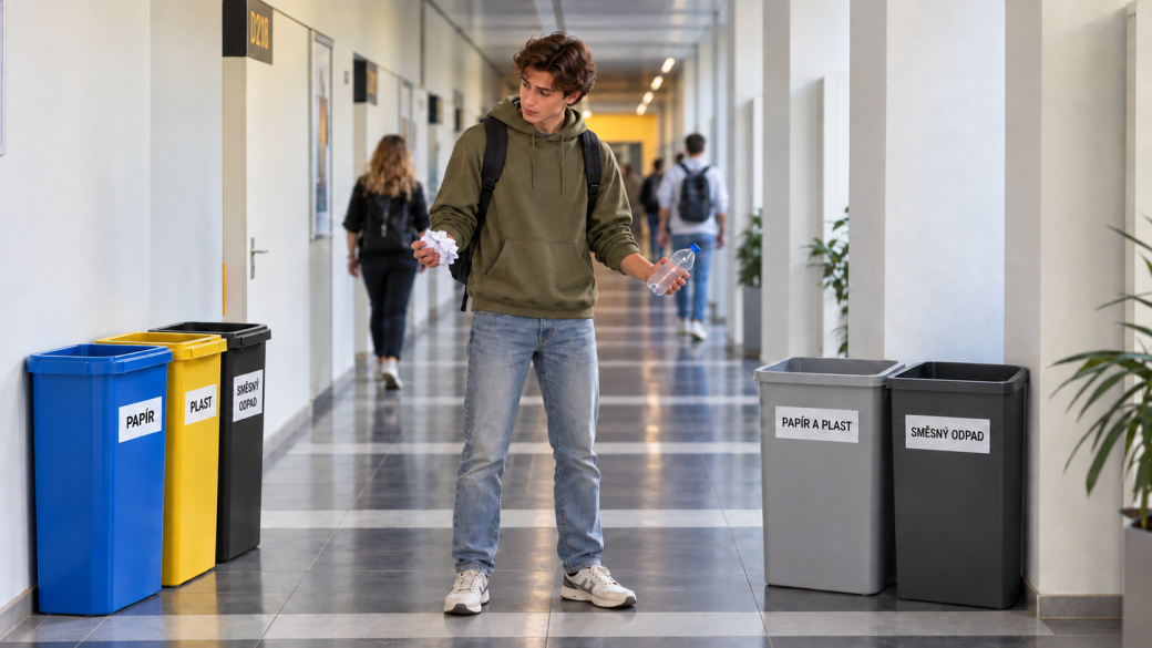 Papír a plast spolu, nebo zvlášť? U nás je správně obojí