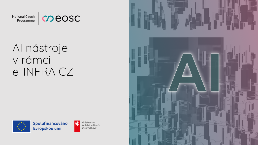 AI tools available through e-INFRA CZ  Online