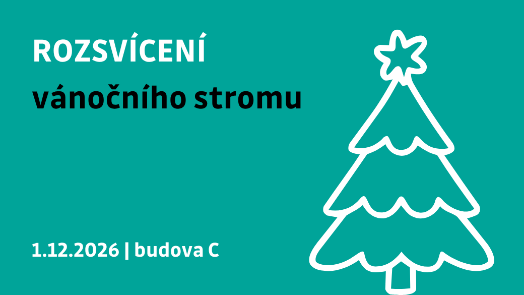 Rozsvícení vánočního stromu v kampusu VŠB-TUO
